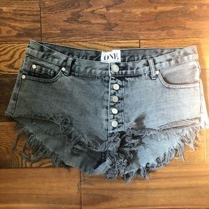 One Teaspoon Jean Shorts